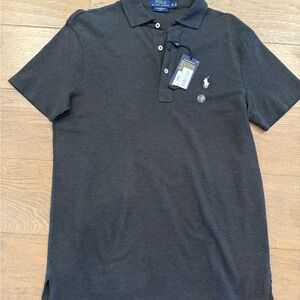 Ralph Lauren Gray Polo Shirt Classic Short-Sleeve
